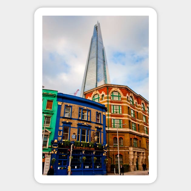 The Shard London Bridge Tower England Sticker by AndyEvansPhotos